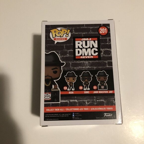 Jam Master Jay Funko Pop Rocks Run DMC JMJ 4Ever 201 - Picture 3 of 3